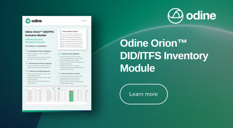 Odine Orion | DID Inventory Management Module
