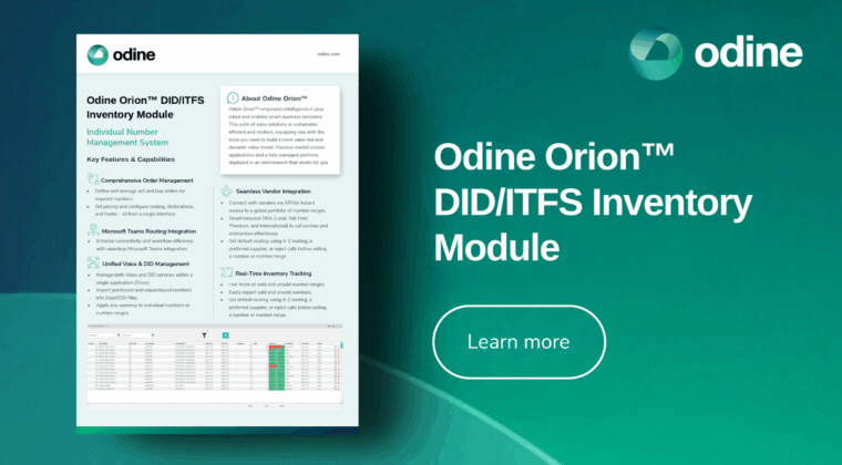 Odine Orion | DID Inventory Management Module