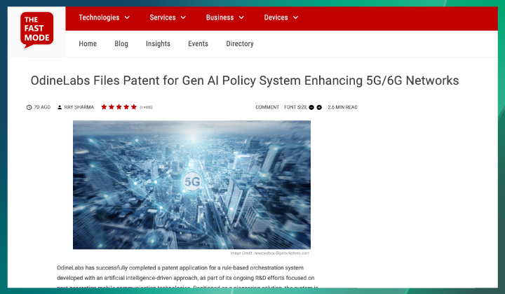 OdineLabs Inc. Completes Patent Filing for New AI-Driven Policy Orchestration System