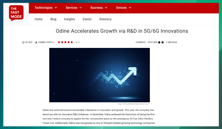 Odine Accelerates Growth via R&D in 5G/6G Innovations